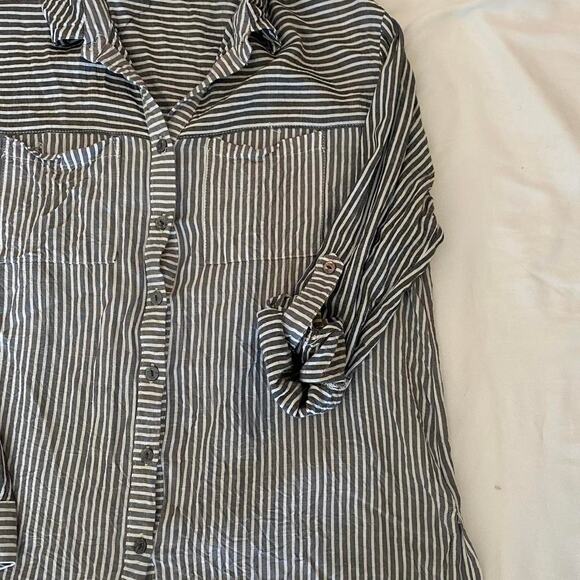 Jane and delancey striped button up - Picture 2 of 5
